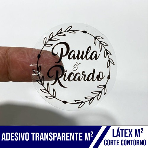 Adesivo Latex Corte Contorno Transparente