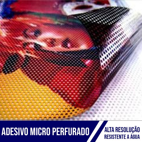 Adesivo Latex Micro Perfurado