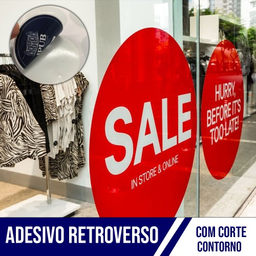 Adesivo Latex Retroverso + Corte Contorno