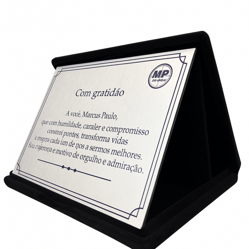 Estojo de Homenagem Preto 15x21cm