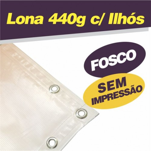 Lona Front Brilho c/ Ilhós e sem impressão