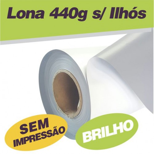 Lona Front Brilho Sem Impressão e Sem acabamento