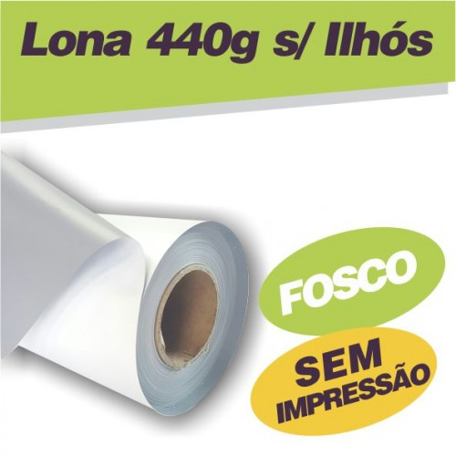 Lona Front Fosco Sem Impressão e Sem acabamento